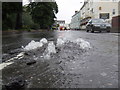 Overflowing drain, Waterside, Evesham