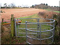 Kissing gate on the edge of Wallhope Grove