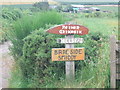 Road end signage at Arthrath