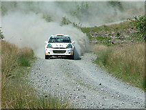 NX3586 : Rally car near Arroch Hill by Steven Brown