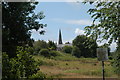 St Luke`s  church from a distance