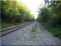 SP6923 : Railway line near Calvert 2 by Andy Gryce