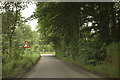 Approaching the junction for the road to Chapel of Garioch