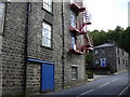 Mill Fire Escape. Wales Road. Waterfoot