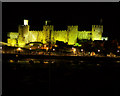 SH7877 : Conwy castle at night. by Steve  Fareham