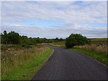 NX3075 : Minor Road looking towards Kirkcalla Farm by Mark McKie