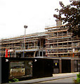 Building work at rear of Civic Hall.
