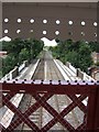 Station platforms from the repaired footbridge