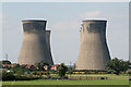 Landscape with cooling towers