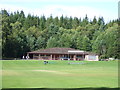 NO6896 : Cricket pitch and pavilion by Stanley Howe
