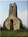 TG3413 : The ruin of All Saints church, Panxworth by Evelyn Simak