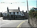 Road junction at sharp bend in the High Street