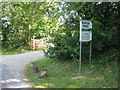 Entrance to Norfolk Herbs, edge of Gressenhall