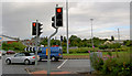 Stairfoot roundabout with Aldi supermarket.