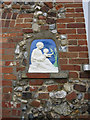 Madonna and Child on plaque at Chapel Cottage