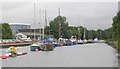 Boats moored on Sankey Canal