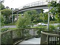 Footbridge over the A467 at Bassaleg