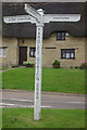 SP7644 : Millennium Signpost, Yardley Gobion by Stephen McKay