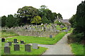 SH7119 : The new and old cemeteries at St Illtyd Church, Llanelltyd by Eric Jones