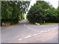 Short lane leading back up to the A422