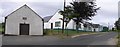 H8291 : Hall and school at Boveagh by Kenneth  Allen