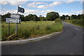 Road junction near Rhydlydan