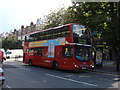 Number 168 Bus stopping on Haverstock Hill