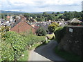 Steep lane leading from the castle