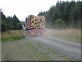 NY9991 : Hauling out the timber, Harwood Forest by Oliver Dixon