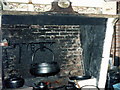 Old fireplace in The Countryside Museum, Roe Valley Country Park, Limavady.