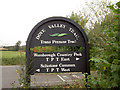 Sign on the Trans Pennine Trail.