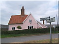 Cottage at lane junction