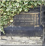 SE1926 : Foundation stone of former chapel, Drub Lane, Gomersal by Humphrey Bolton