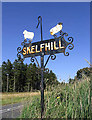 Skelfhill Farm sign