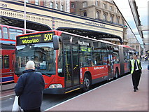 TQ2879 : Bendy Bus outside Victoria Station by Oxyman