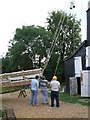 Fitting the sails, Impington Windmill - 3