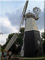 Fitting the sails, Impington Windmill - 5