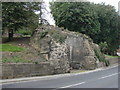 Part of the ruins of Pontefract Castle