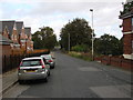 Approach road to Monkhill Station, Pontefract