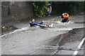 Flash Flood in Barrow Lane Winford July 2007