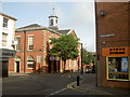 Looking down Lune St to the Corn Exchange