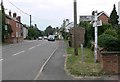 Looking along West End in Long Whatton