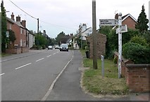 SK4723 : Looking along West End in Long Whatton by Mat Fascione