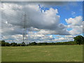 Rural scene with pylons