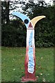 SK4833 : National Cycle Network Milepost in West Park by David Lally