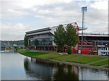 SK5838 : River Trent and City Ground by Stephen McKay