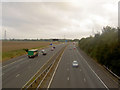 M69 motorway looking East from the Hinkley Road