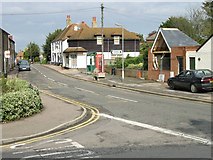 TR3054 : Eastry High Street from the junction with Mill Lane by Nick Smith
