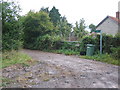 Public footpath at Lydford Fair Place