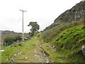 The lower end of Pitch 2 of the Graig Ddu Quarry incline at Bethania